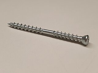 Befestigungsschraube nicht sichtbar